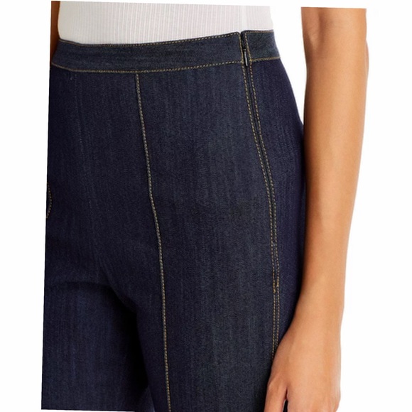 CINQ A SEPT Lou Side-Split Cropped Denim High Rise Jeans Indigo Blue Size 2 NEW - Picture 4 of 14